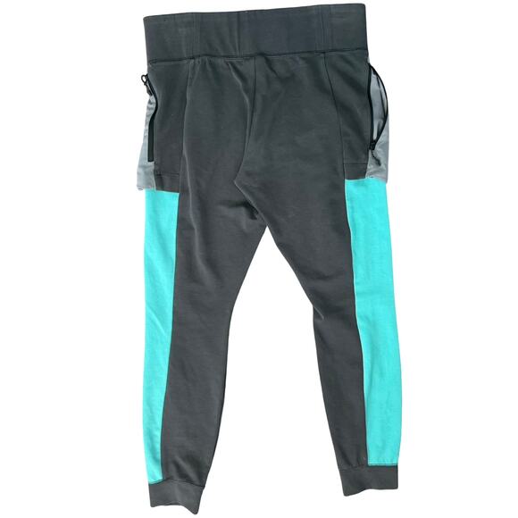 Nike ACG Gray Teal Blue External Zippered Pockets Sweatpants Joggers size L - Picture 2 of 11